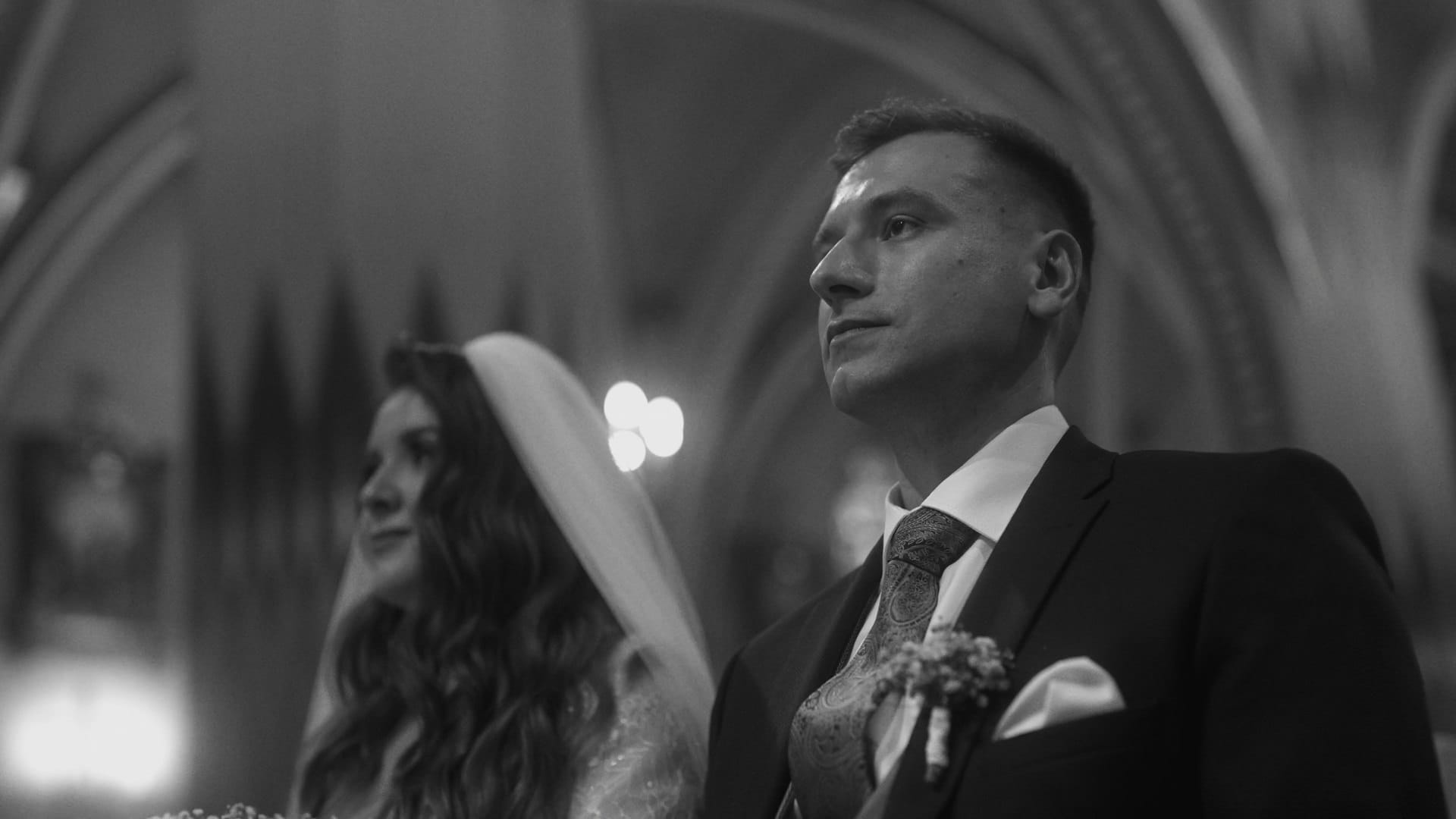 N&P - czarno-biały klip ze ślubu - teledysk w odcieniach szarosci zawada film 0004